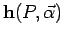 $ {\bf h }(P,\vec \alpha)$
