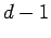 $ d-1$