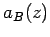 $ a_B(z)$