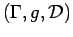 $ (\Gamma,g,\mathcal{D})$