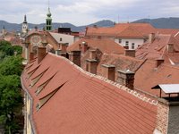 Roofs of old houses